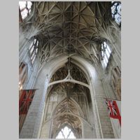 Gloucester Cathedral, photo by Rex Harris, on flickr, View from north transept through Crossing to south transept.jpg